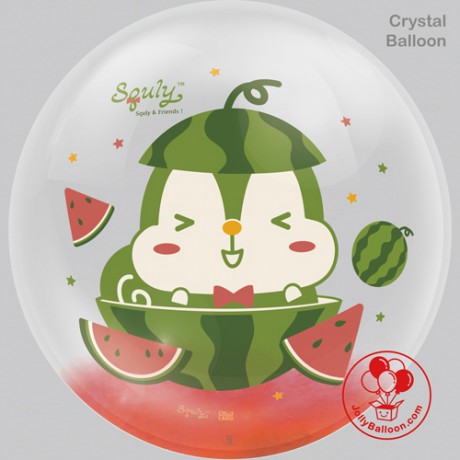 20" 西瓜Squly (水晶氣球)