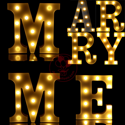 LED 字母燈-MARRY ME