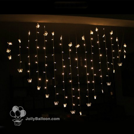 3米 x 1.5米 LED 心形氛圍燈 (暖白色)  