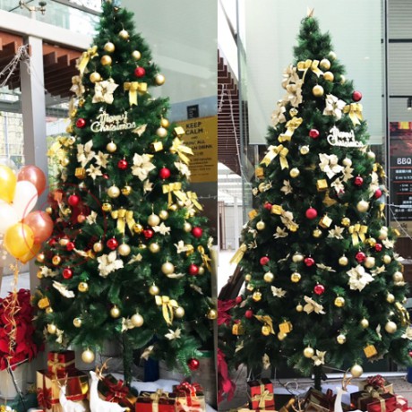 3米仿聖誕樹+金色掛飾 (全新)