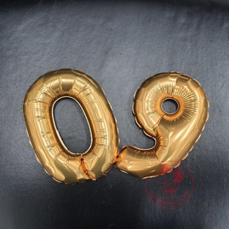 7" 金色數字 (不能飄浮, 需熱封口)（圖2）