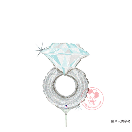 14" 迷你白鑽婚戒