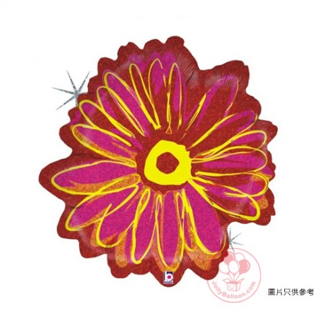 23" 紅色花形氣球