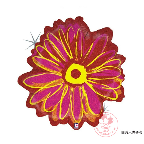 23" 紅色花形氣球