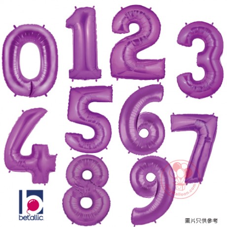 40" Betallic紫色數字氣球