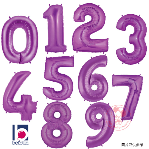 40" Betallic紫色數字氣球