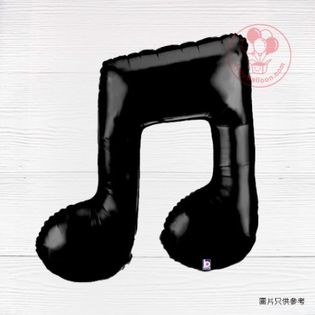 40" 雙音符 (黑色)