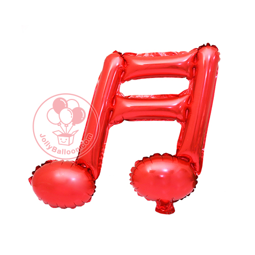 14" 雙音符 (紅色) 不能飄浮
