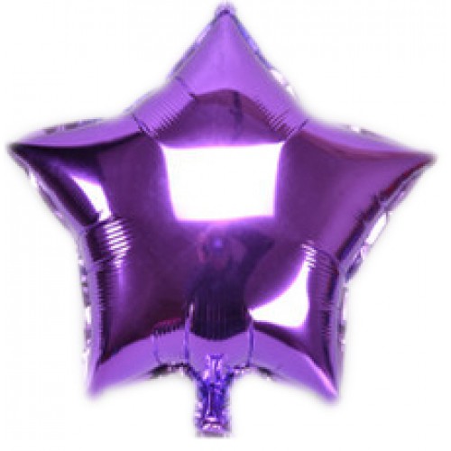 5" 淨色星星 (紫色)