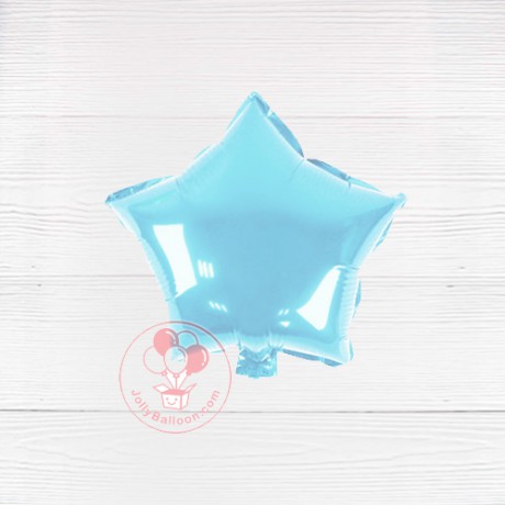 5" 淨色星星 (珠光淺藍)