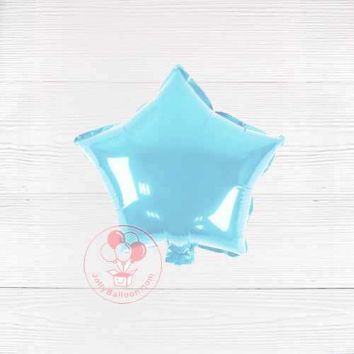5" 淨色星星 (珠光淺藍)