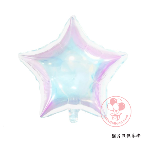 18" 透明鐳射星形氣球 (不可飄浮)