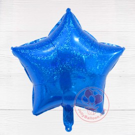 18" 淨色雷射星星 (藍色)