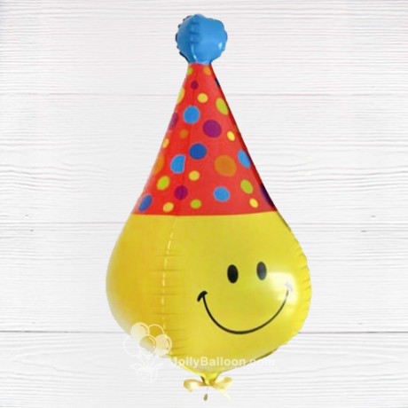 30" 哈哈笑波點帽子氣球