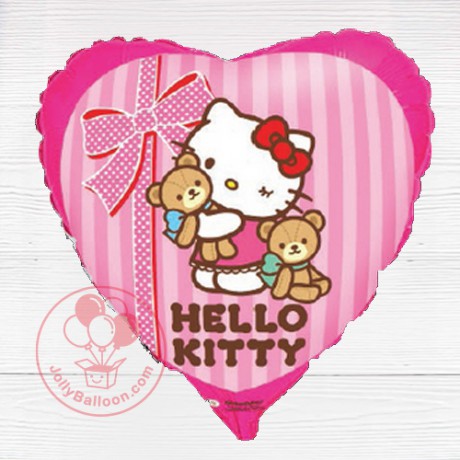 18" Hello Kitty與好朋友 (心型)