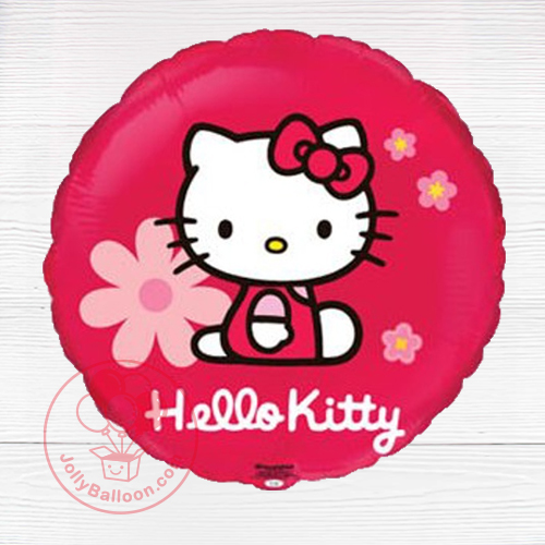 18" Hello Kitty 紅花朵