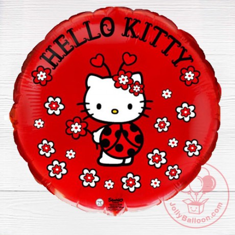 18" Hello Kitty瓢蟲氣球