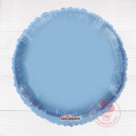 18" 馬卡龍粉藍色圓形氣球 (非鋁膜)