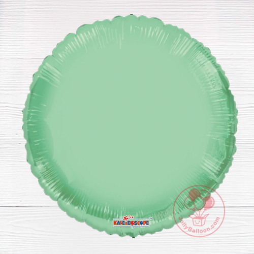 18" 馬卡龍粉綠色圓形氣球 (非鋁膜)