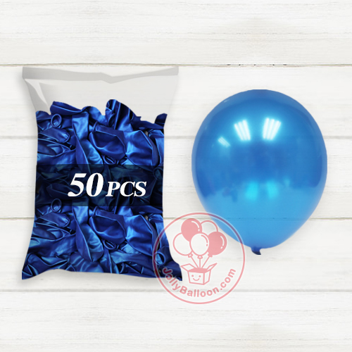 10" 珠光氣球 50個 (深藍)