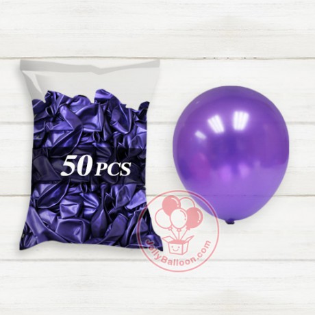 10" 珠光氣球 50個 (深紫)