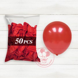10" 珠光氣球 50個 (紅色)
