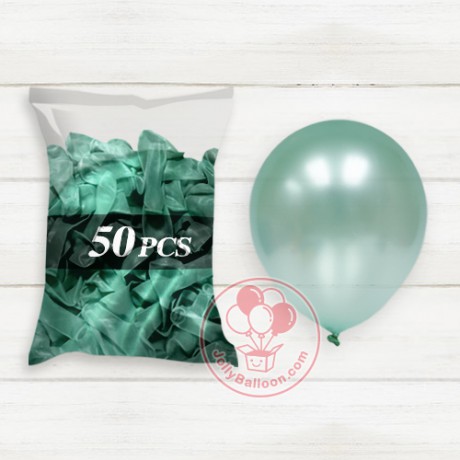 10" 珠光氣球 50個 (淺綠)