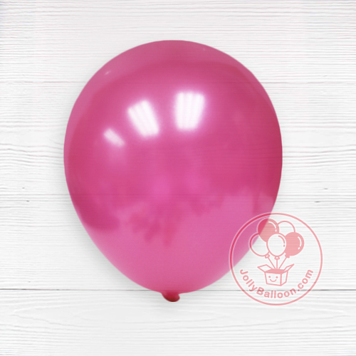 12" 珠光氣球 (玫瑰紅)