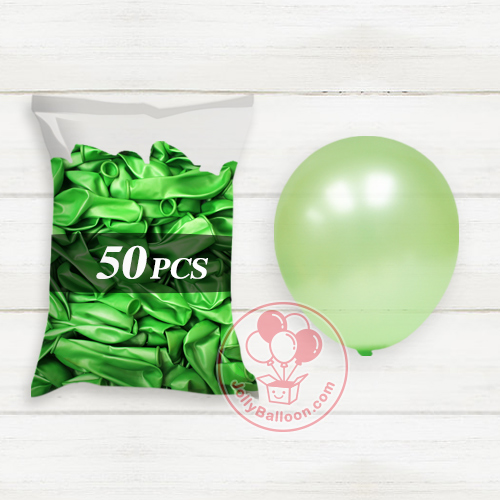 10" 珠光氣球 50個 (蘋果綠)
