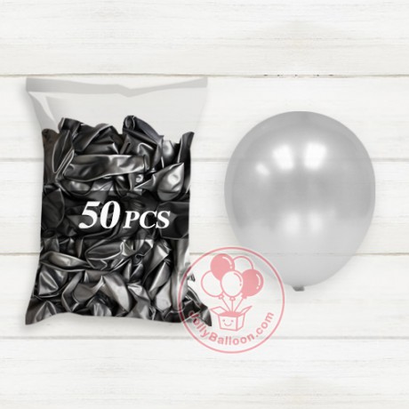 10" 珠光氣球 NEO 50個 (銀色)