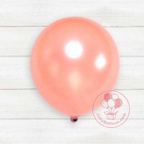 10" 珠光氣球 50個 (玫瑰金色)