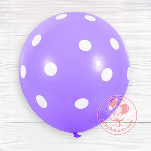 12" 波點氣球 (紫色)