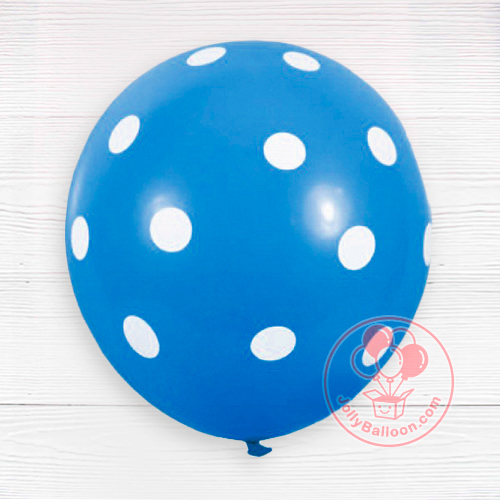 12" 波點氣球 (深藍)