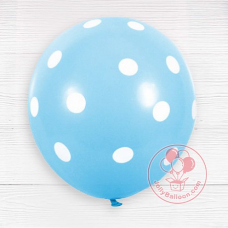 12" 波點氣球 (淺藍色)