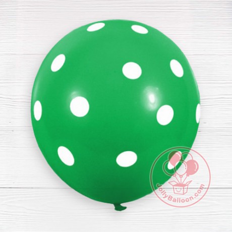 12" 波點氣球 (深綠色)