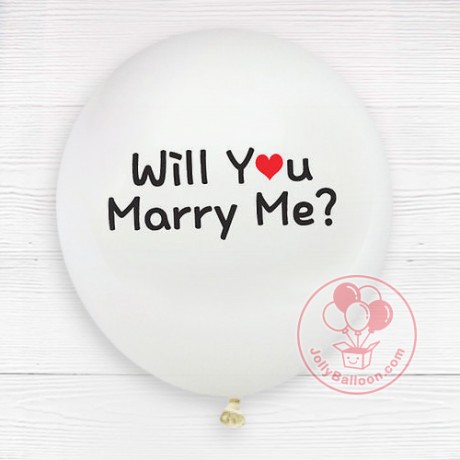 12" Will You Marry Me (白色)