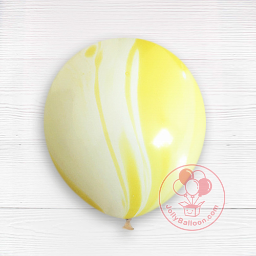 10" 瑪瑙氣球 (黃色)