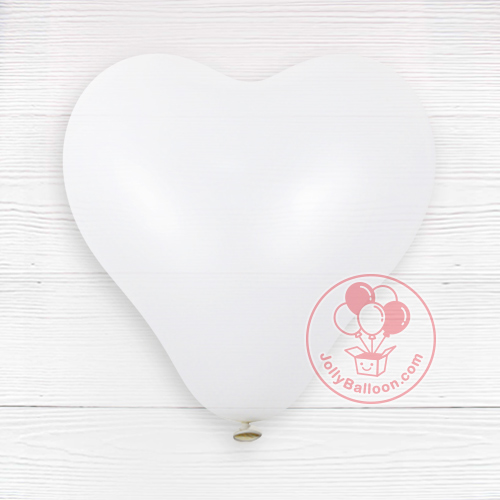 12" Sempertex 心形乳膠氣球  (白色)