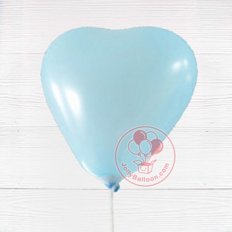 6" 心形乳膠氣球 50個 (淺藍色)