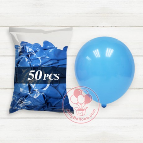 12" 啞光乳膠氣球 50個 (淺藍色)