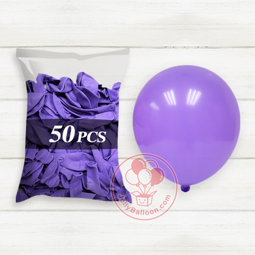 10" 啞光氣球 50個 (淺紫)