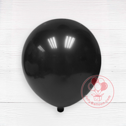 18" 啞光乳膠氣球 (黑色)