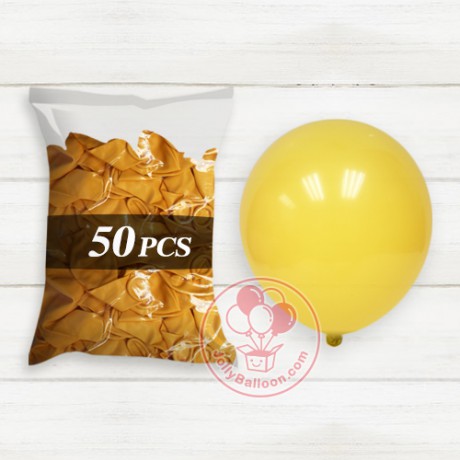 10" 啞光氣球 50個 (黃色)