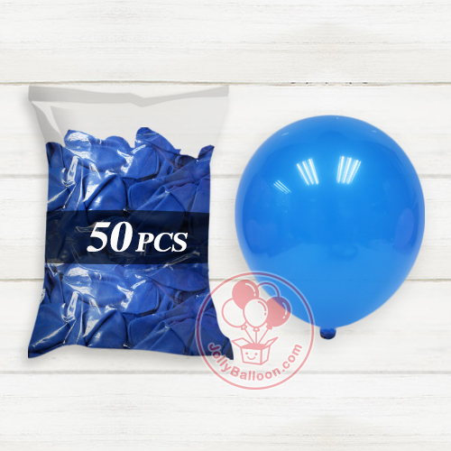 10" 啞光氣球 50個 (深藍)