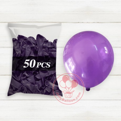 10" 啞光氣球 50個 (深紫)