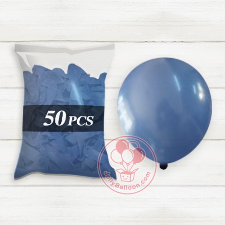 10" 啞光氣球 50個 (寶藍色)