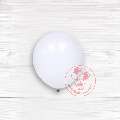 6" 啞光氣球 (白色)