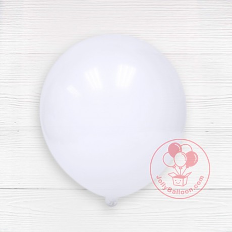 18" 啞光乳膠氣球 (白色)