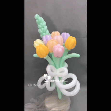 鬱金香氣球花束 ( 1束9支 )（圖2）