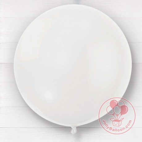 72" 巨型圓形乳膠氣球 (白色)